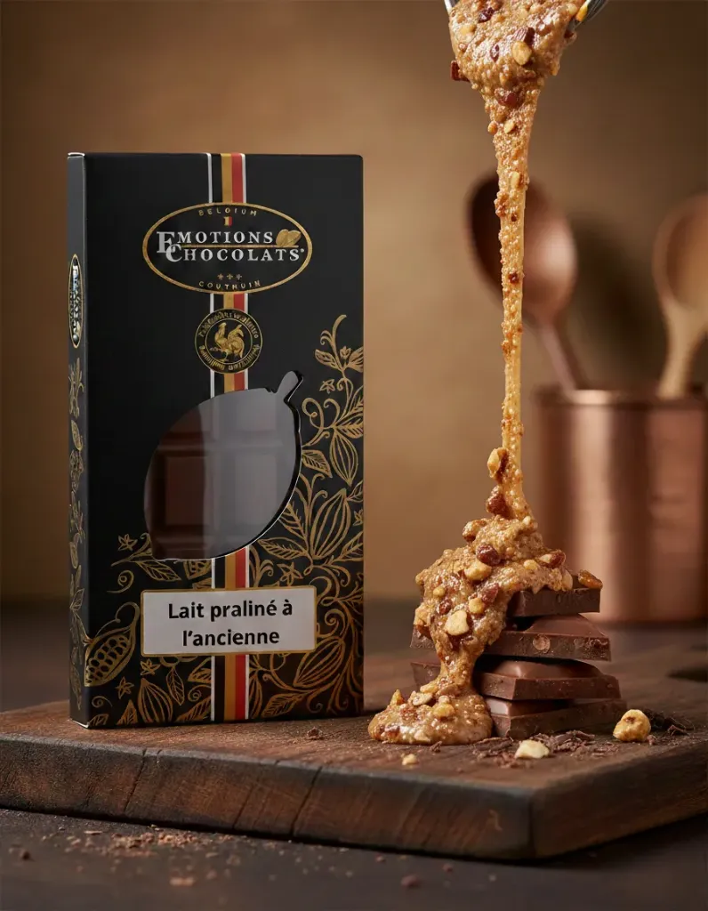 Tablette lait 44% praliné à l'ancienne
