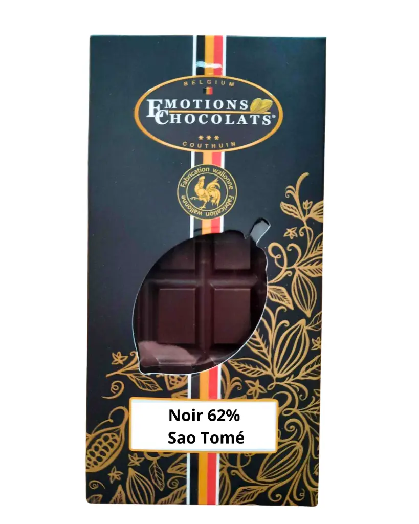 Tablette noire 62% Sao Tomé