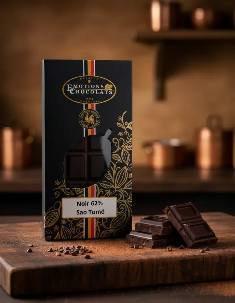 Tablette noire 62% Sao Tomé