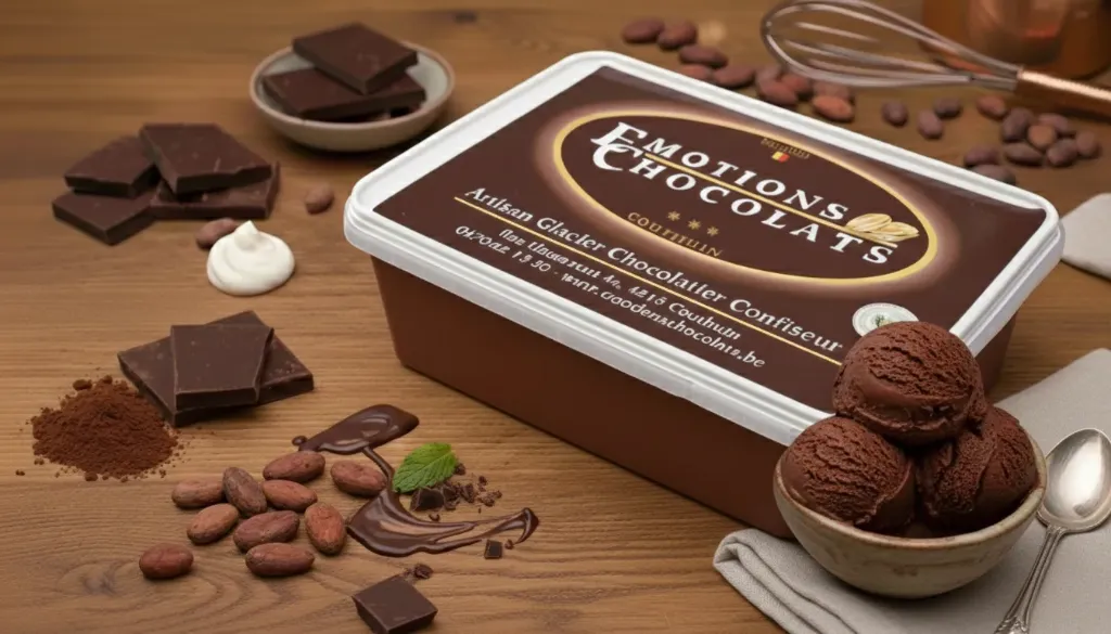 Glace chocolat noir 64%